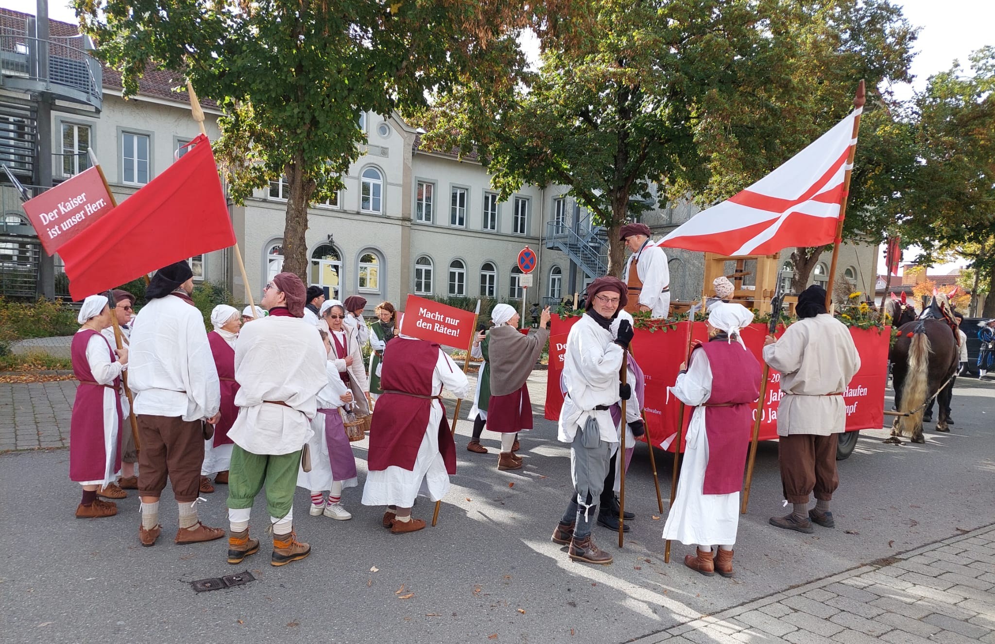 Kurz vor dem Abmarsch